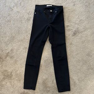 Madewell high rise black skinny jean